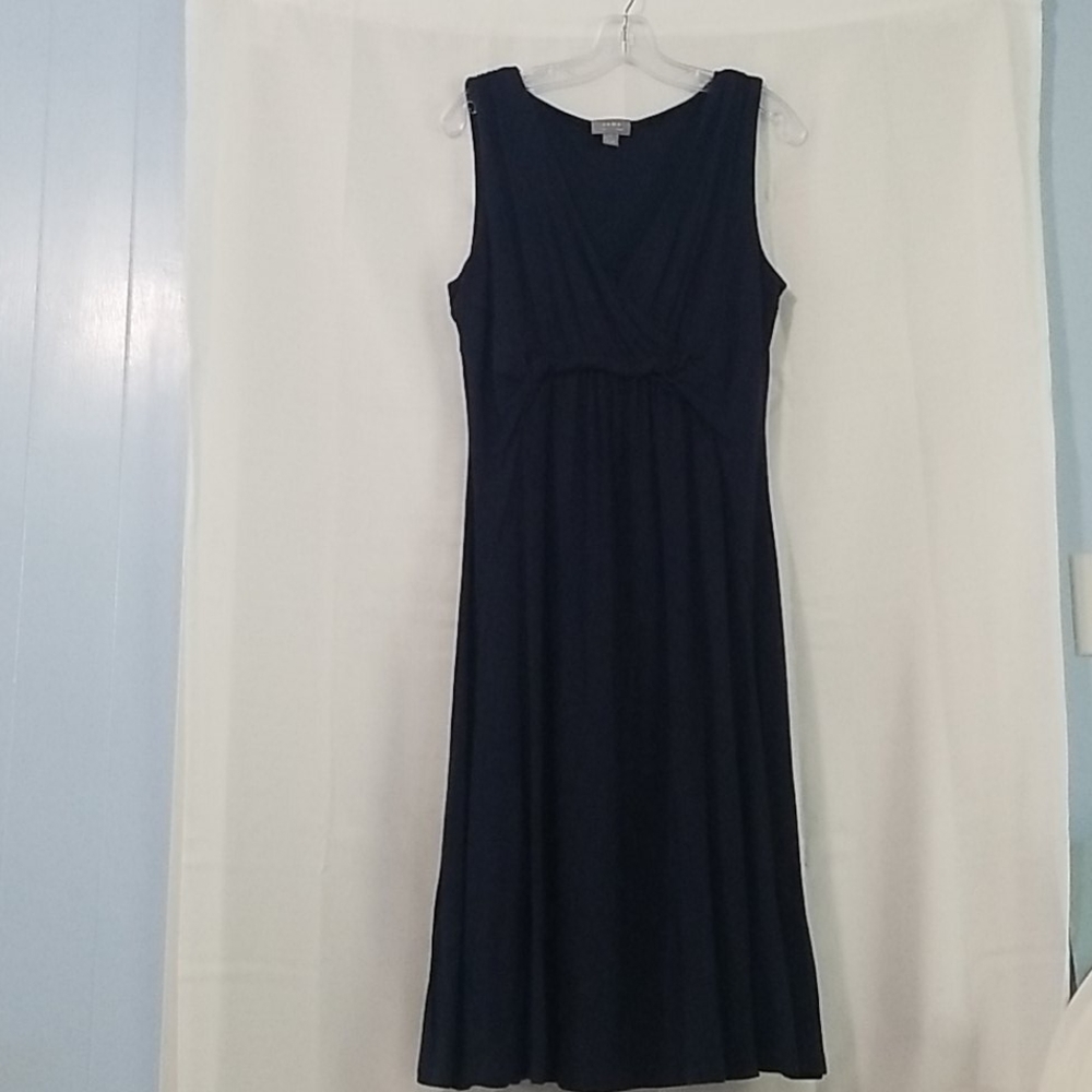 Navy Blue Sleeveless Dress Sz L